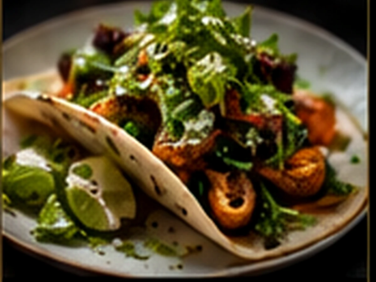 Charred Mushroom Adobo Tacos — Vietnamese Mexican fusion dish