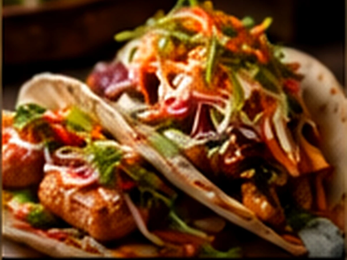Crispy Chicken Bánh Mì Tacos — Vietnamese Mexican fusion dish
