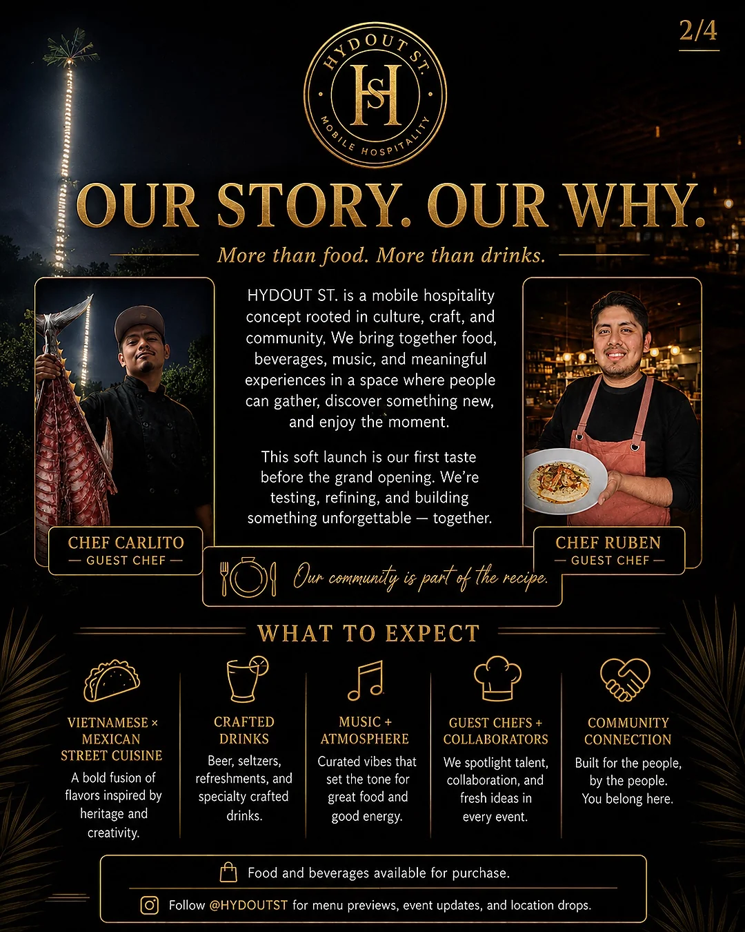 HYDOUT ST. guest chefs and mobile hospitality concept
